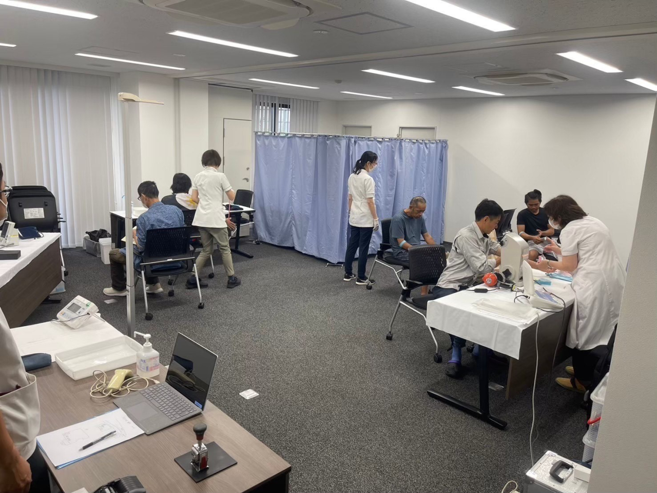 定期健康診断実施